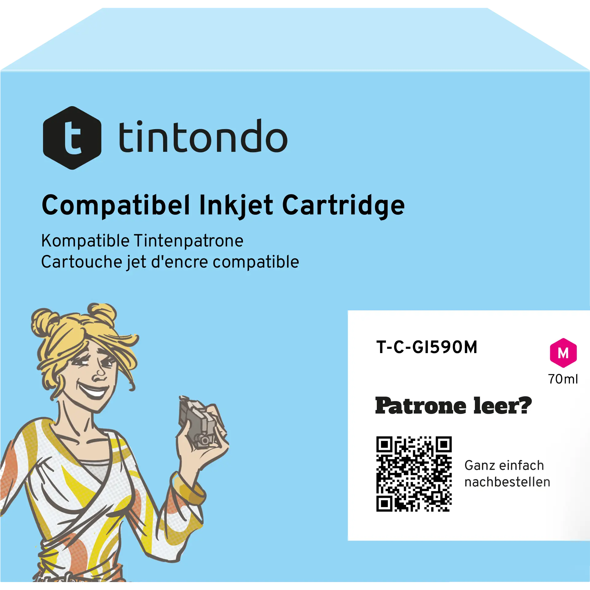 Tintenflasche kompatibel für Canon GI-590 Magenta