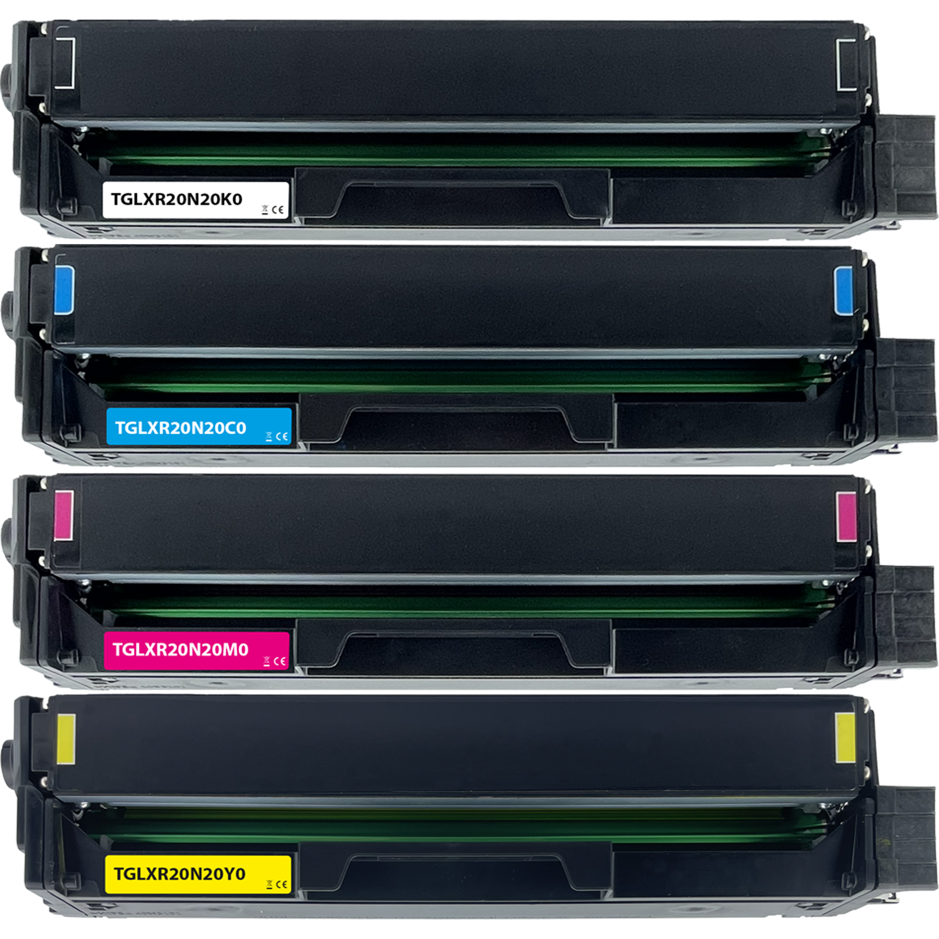 Rebuilt Toner für Lexmark CS331dw CS431dw CX431adw 20N20K0 20N20C0 20N20M0 20N20Y0 CMYK 4er Set