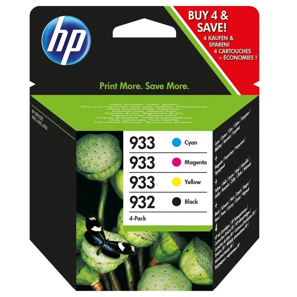 Original Tintenpatronen HP 932/933 Viererpack CMYK