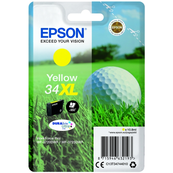 Original Tintenpatrone Epson 34XL Yellow