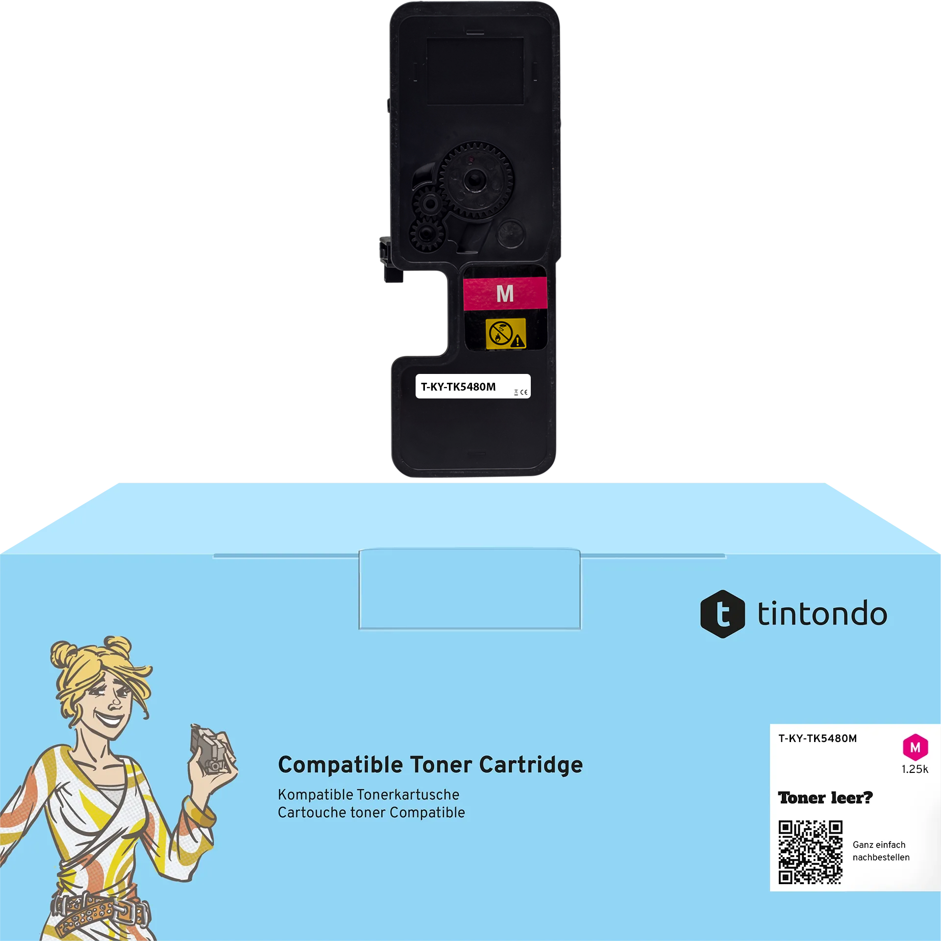 Toner kompatibel für Kyocera TK-5480 Magenta