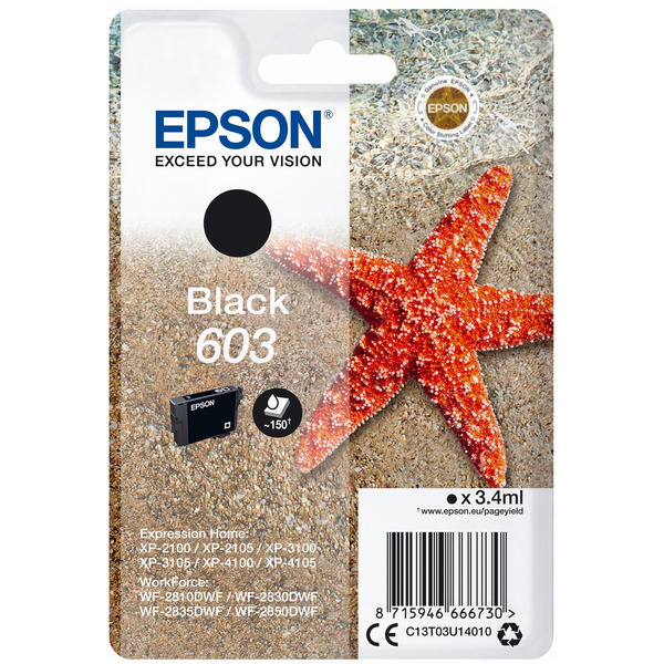 Original Tintenpatrone Epson 603 Black