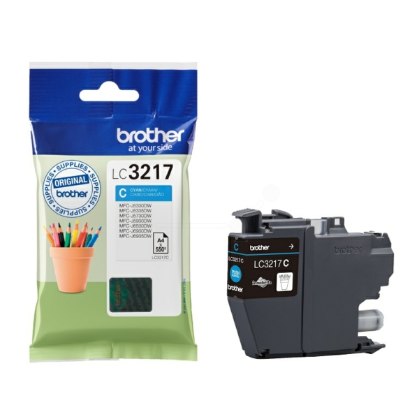 Original Tintenpatrone Brother LC-3217 Cyan