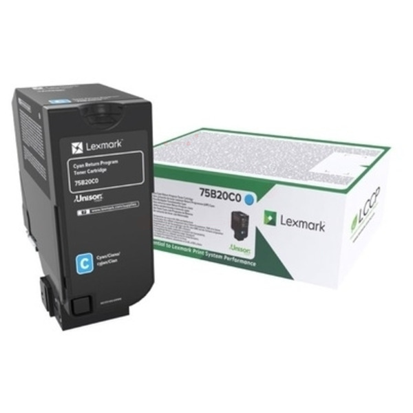 Original Toner Lexmark 75B20C0 Cyan