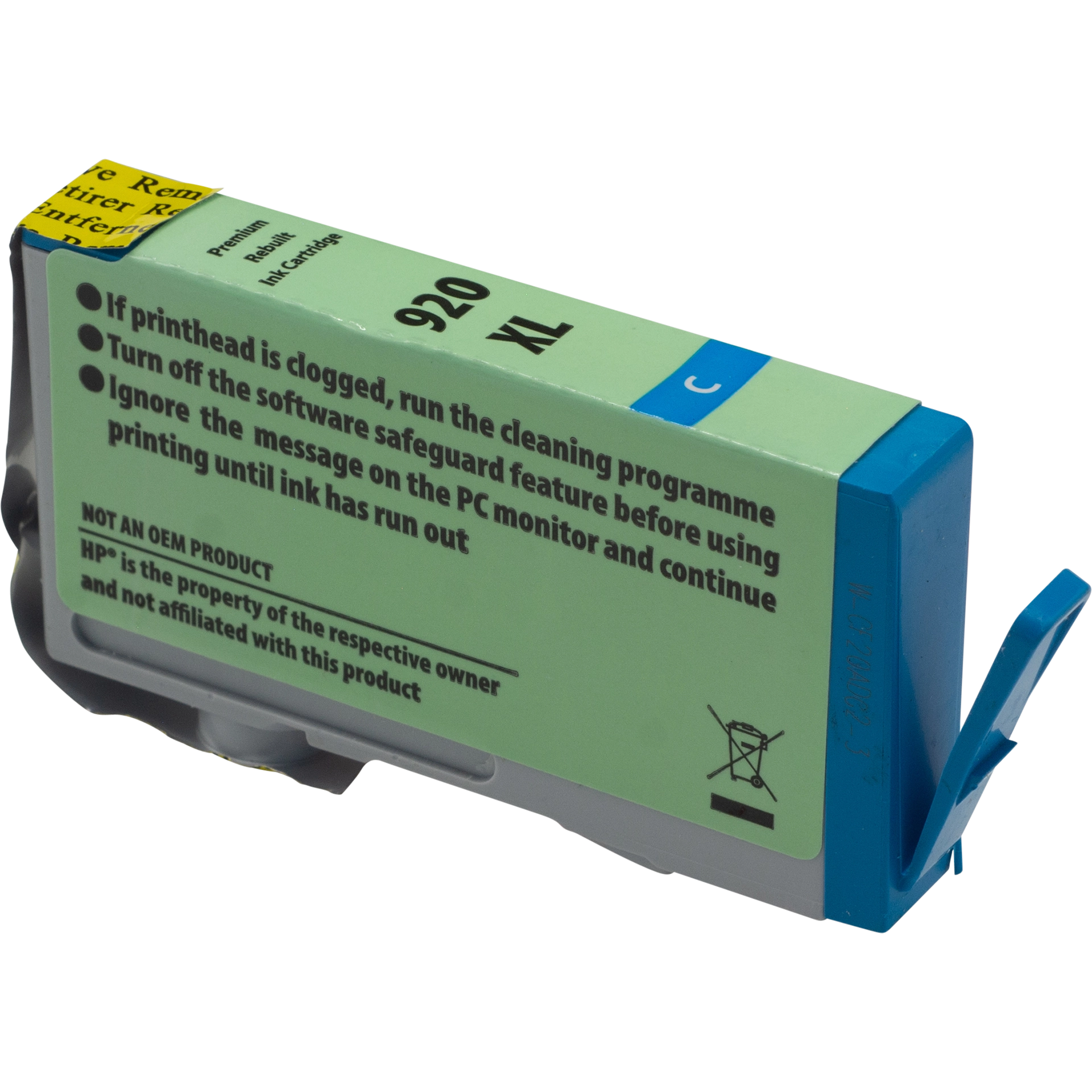 Rebuilt Druckerpatrone für HP 920XL Cyan
