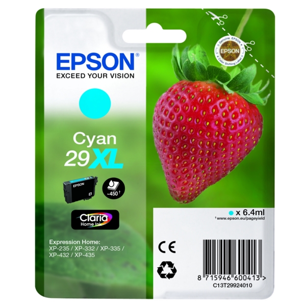 Original Tintenpatrone Epson 29XL Cyan