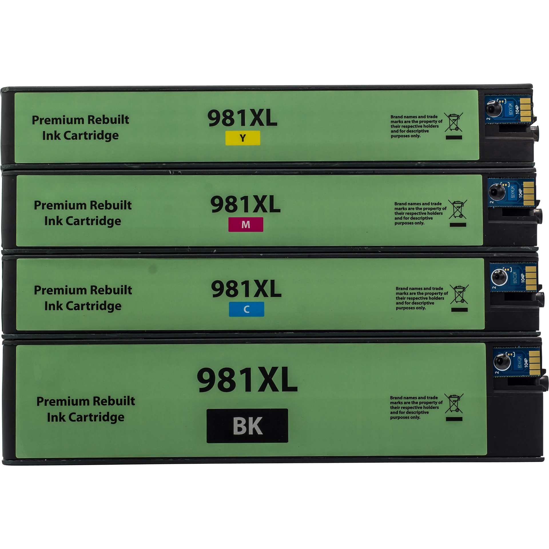 Rebuilt Druckerpatronen für HP 981X BKCMY 4er Set