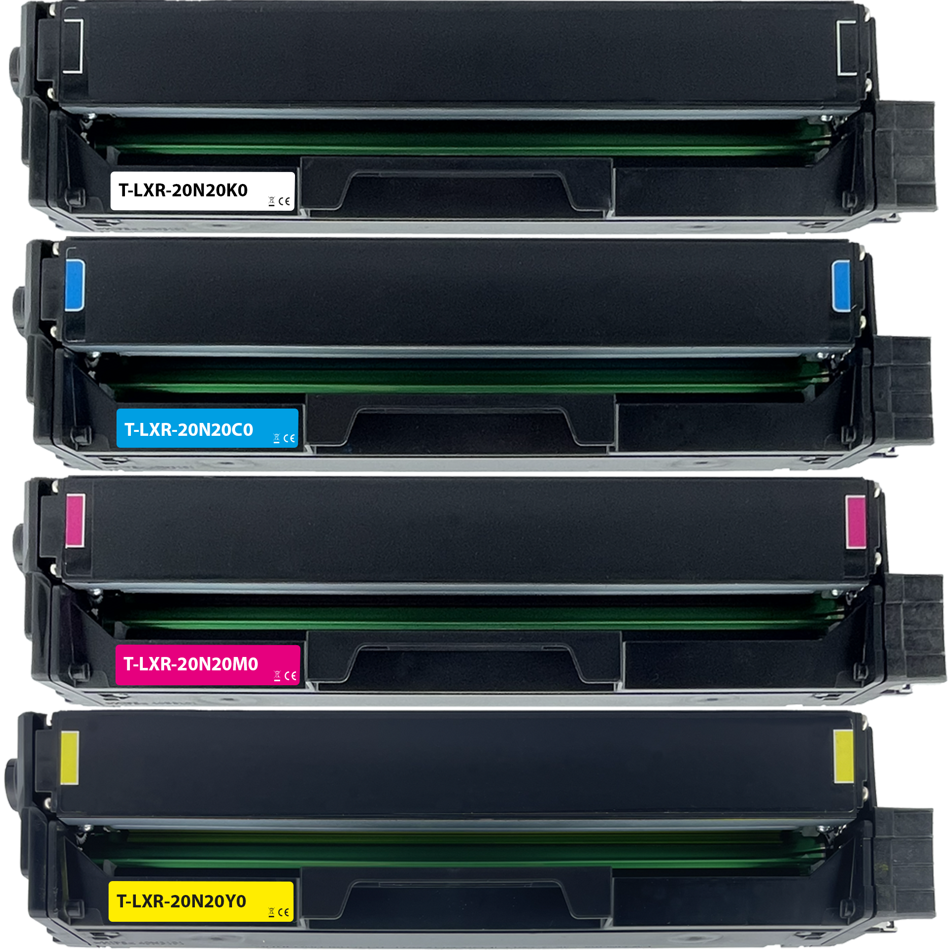Rebuilt Toner für Lexmark 20N20K0 20N20C0 20N20M0 20N20Y0 BKCMY 4er Set