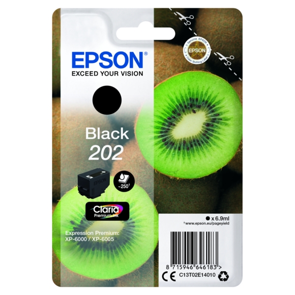Original Tintenpatrone Epson 202 Black