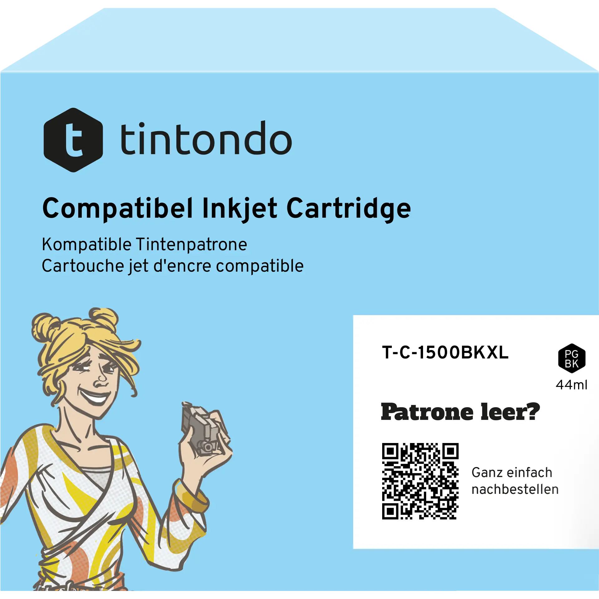 Druckerpatrone kompatibel für Canon PGI-1500XL Schwarz