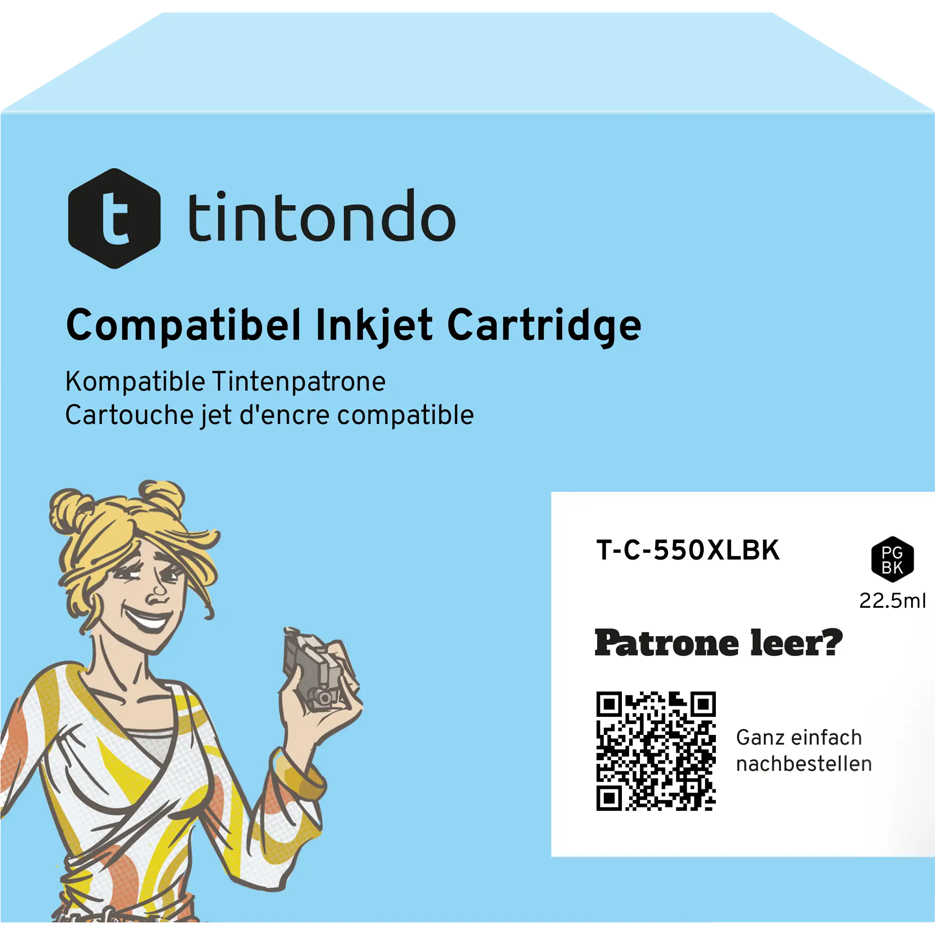 Druckerpatrone kompatibel für Canon PGI-550XL Schwarz