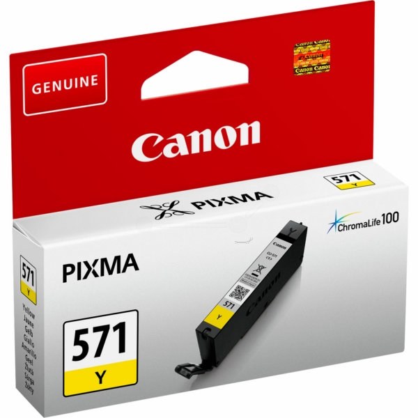 Original Tintenpatrone Canon CLI-571 Yellow